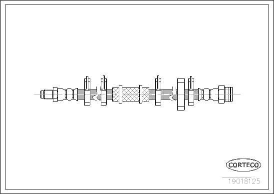 Tubo flessibile freno — CORTECO 19018125