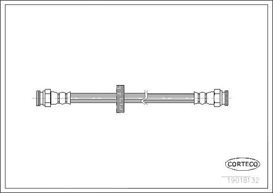 Tubo flessibile freno — CORTECO 19018132