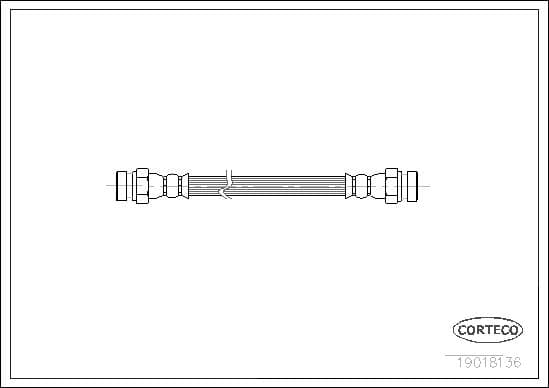 Tubo flessibile freno — CORTECO 19018136