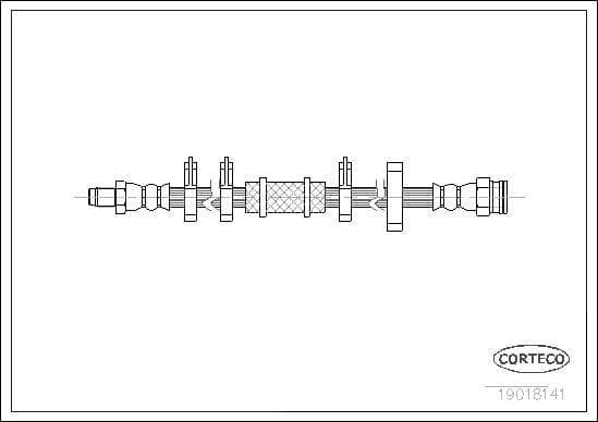 Tubo flessibile freno — CORTECO 19018141