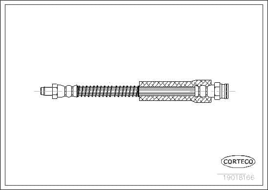 Tubo flessibile freno — CORTECO 19018166