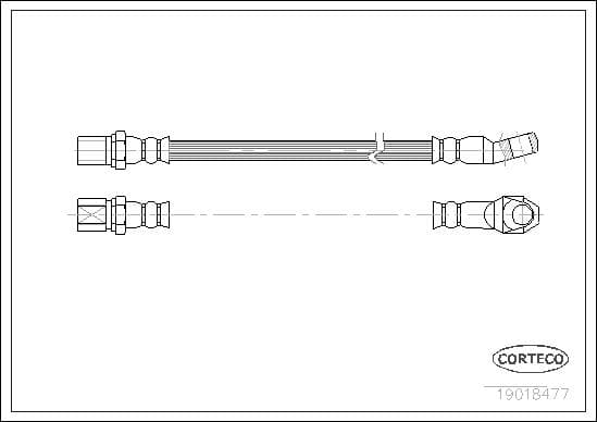 Tubo flessibile freno — CORTECO 19018477