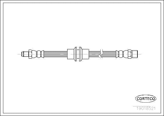 Tubo flessibile freno — CORTECO 19018521