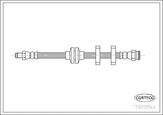 Tubo flessibile freno — CORTECO 19018564