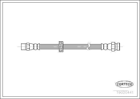 Tubo flessibile freno — CORTECO 19020441
