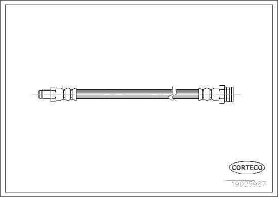 Tubo flessibile freno — CORTECO 19025987