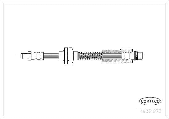 Tubo flessibile freno — CORTECO 19031273