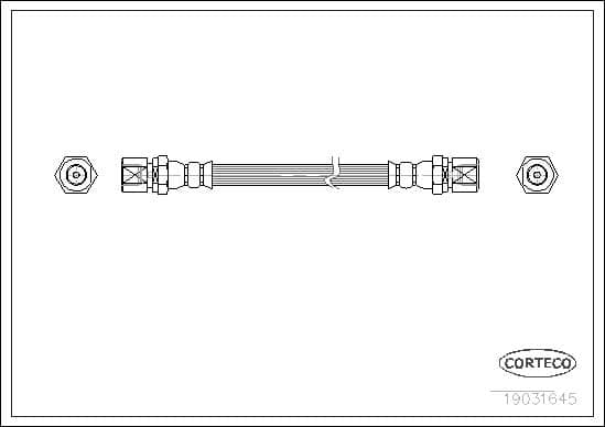 Tubo flessibile freno — CORTECO 19031645