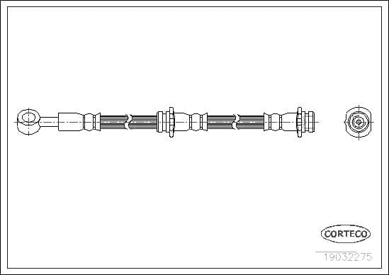 Tubo flessibile freno — CORTECO 19032275