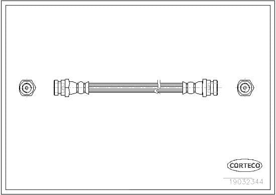 Tubo flessibile freno — CORTECO 19032344