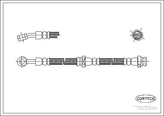 Tubo flessibile freno — CORTECO 19032684