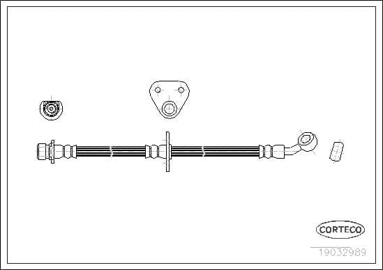 Tubo flessibile freno — CORTECO 19032989