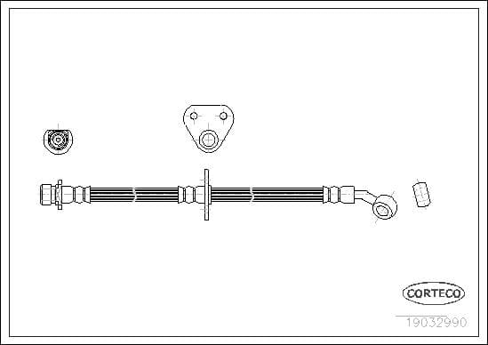 Tubo flessibile freno — CORTECO 19032990