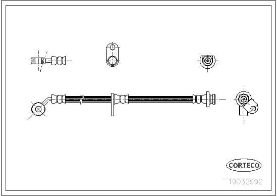 Tubo flessibile freno — CORTECO 19032992