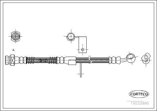 Tubo flessibile freno — CORTECO 19032995