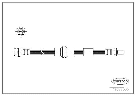 Tubo flessibile freno — CORTECO 19033006