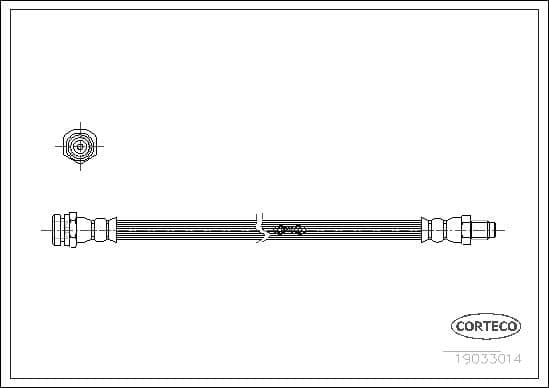 Tubo flessibile freno — CORTECO 19033014