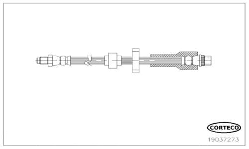 Tubo flessibile freno — CORTECO 19037273