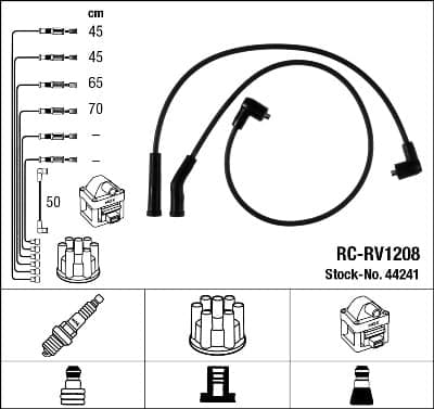 Kit cavi accensione — NGK 44241