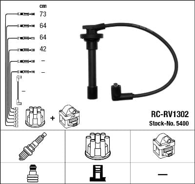 Kit cavi accensione — NGK 5400
