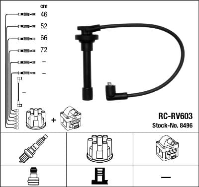 NGK 8496 Kit cavi accensione