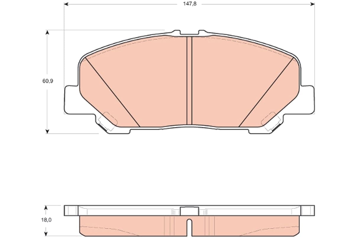 Brake pad set image