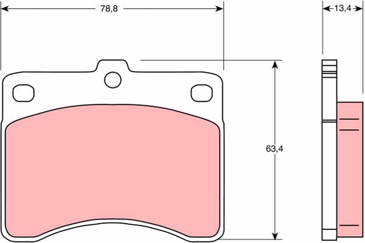 Brake pad set image