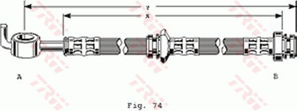 Tubo flessibile freno — TRW PHD163