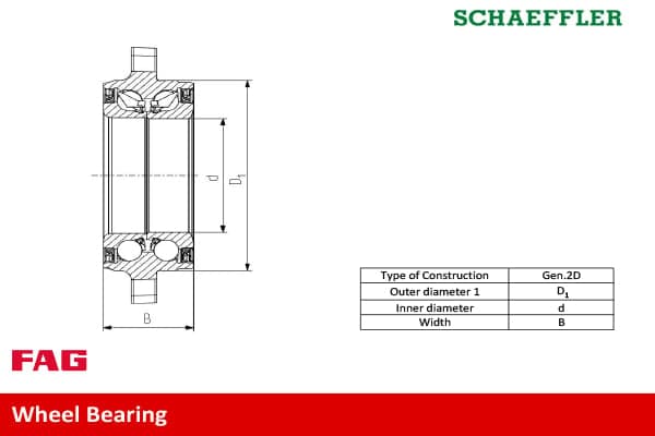 Kit cuscinetto ruota — Schaeffler FAG 713 6178 30