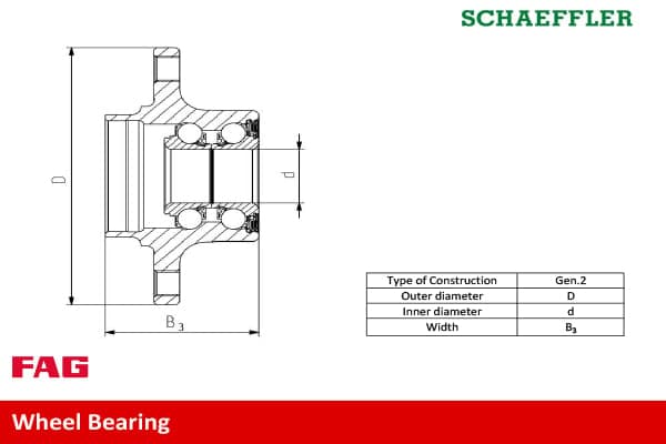 Kit cuscinetto ruota — Schaeffler FAG 713 6174 10
