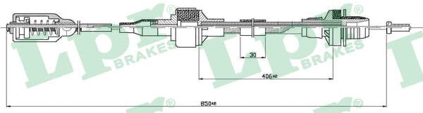 Cavo comando, Comando frizione — LPR C0125C
