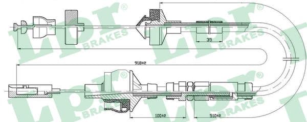 Cavo comando, Comando frizione — LPR C0151C