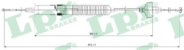 Cavo comando, Comando frizione — LPR C0266C