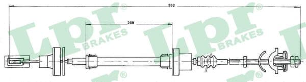 Cavo comando, Comando frizione — LPR C0272C