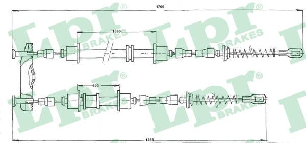 Cavo freno a mano — LPR C0534B