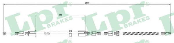 Cavo freno a mano — LPR C0545B