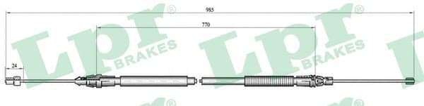 Cavo freno a mano — LPR C0759B