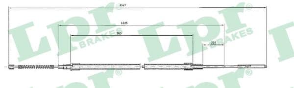 Cavo freno a mano — LPR C0964B