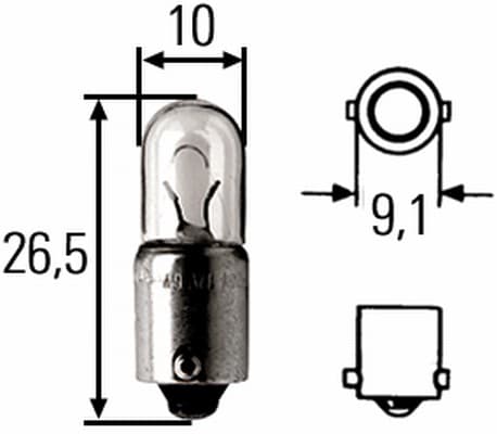 HELLA 8GP 008 285-001 Lampadina
