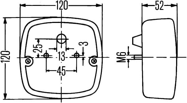 HELLA 2SE 002 514-171 Luce posteriore