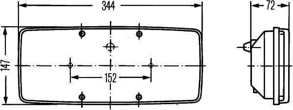 Luce posteriore — HELLA 2SE 003 167-031