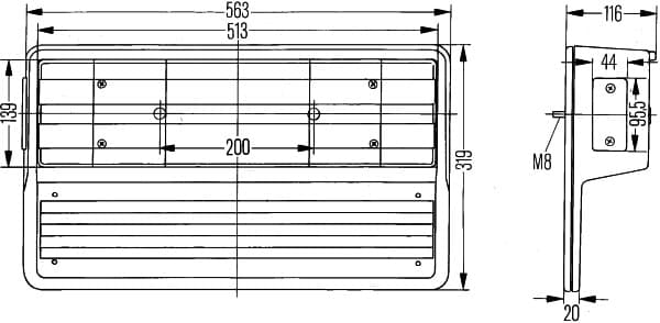Luce posteriore — HELLA 2VD 005 300-581