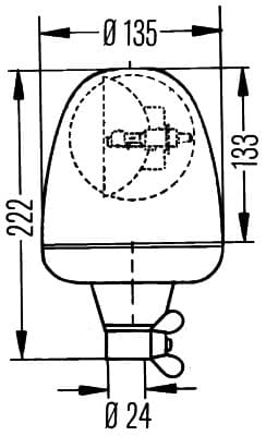 Proiettore rotante — HELLA 2RL 006 846-011