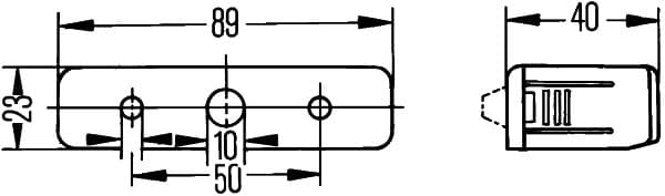 Luce targa — HELLA 2KA 006 896-001