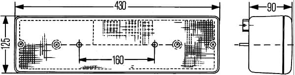 Luce posteriore — HELLA 2SK 005 883-011