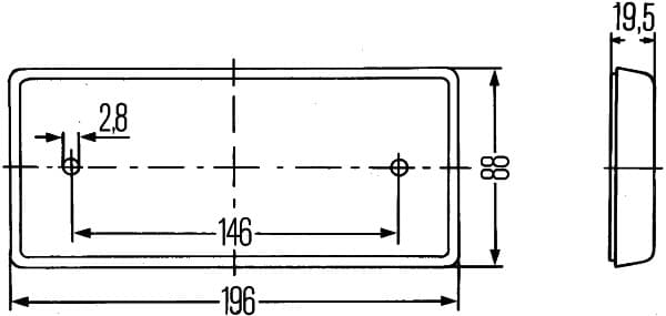 HELLA 8RA 003 734-101 Catarifrangente