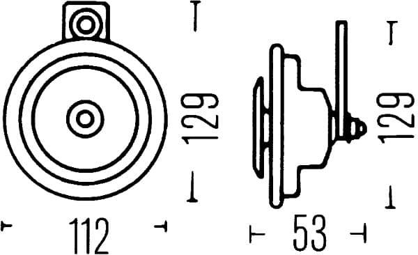 Clacson — HELLA 3BA 002 768-551