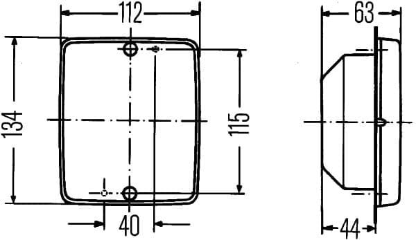 Luce posizione posteriore — HELLA 2SA 003 236-341