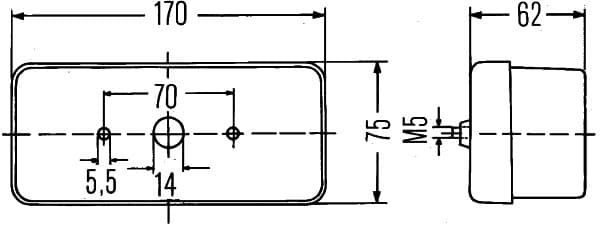 Luce posteriore — HELLA 2SD 002 582-021