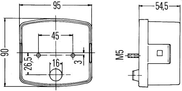 Luce posteriore — HELLA 2SE 002 776-211